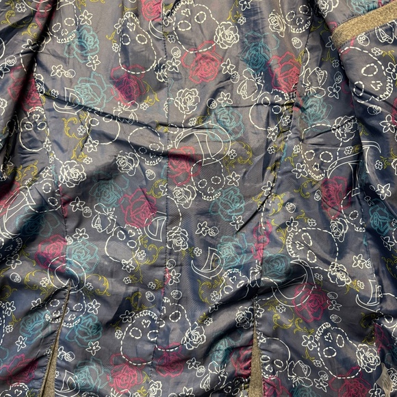 VNT Delia's Peacoat Women Gray Med Wool Blend Double Breasted Brass Tone Buttons - Picture 3 of 9